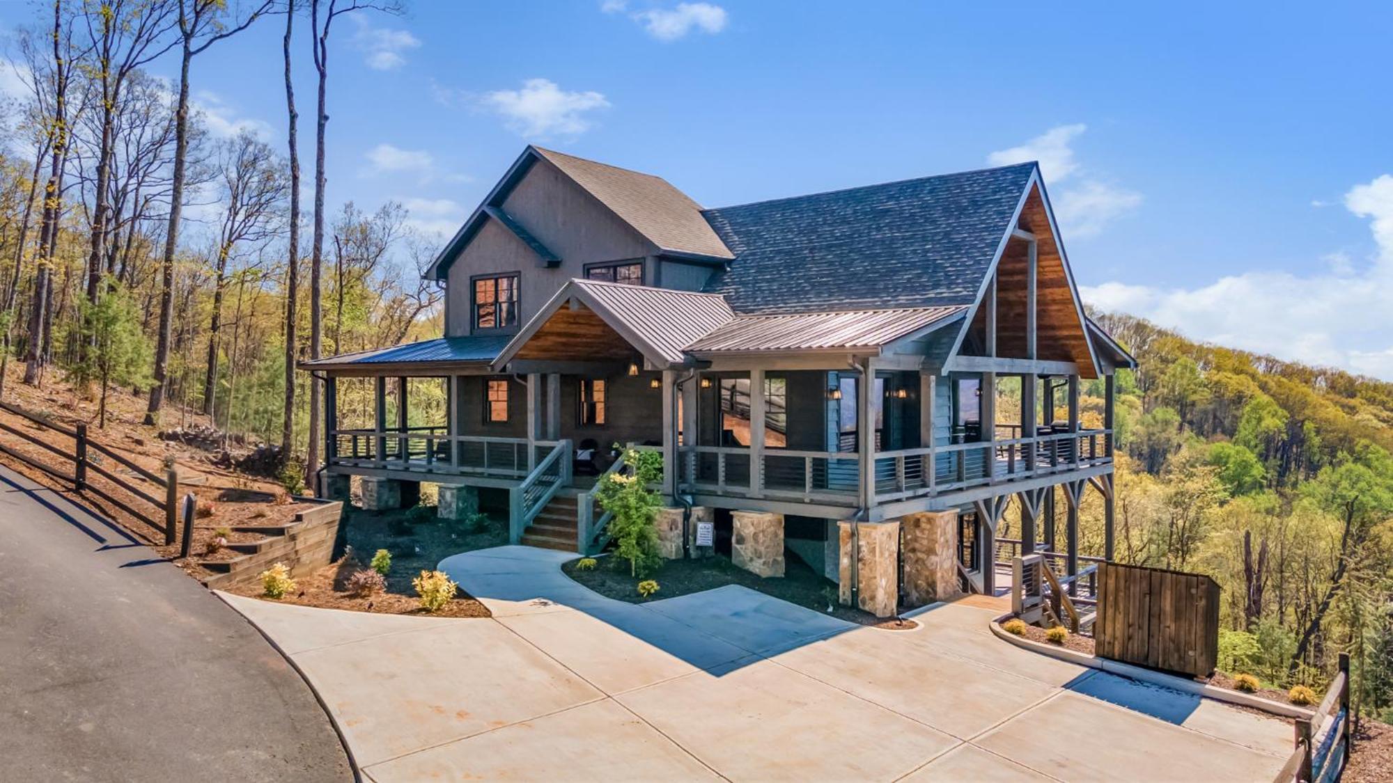 בלו רידג' Mountain Air - Luxury Mountain View Cabin מראה חיצוני תמונה